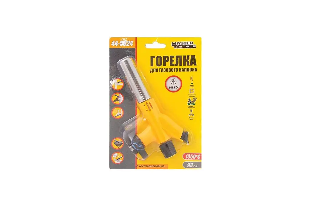 Горелка туристическая для газового баллона с пьезоподжигом Mastertool Прометей 44-5024 - фото 2