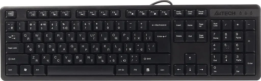 Клавіатура A4Tech KK-3 USB black - фото 5