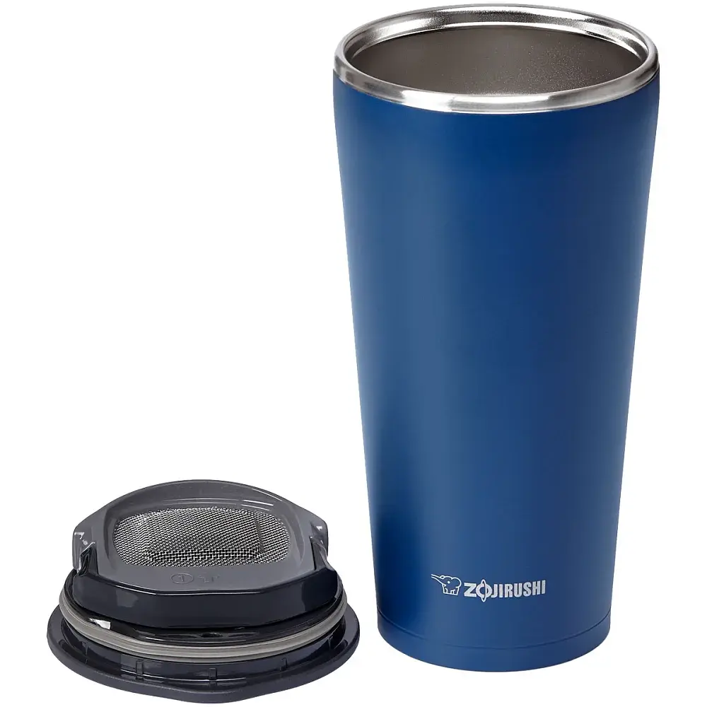 Термокухоль Zojirushi SX-FSE45AD з ситечком 0.45 л Dark Blue - фото 2