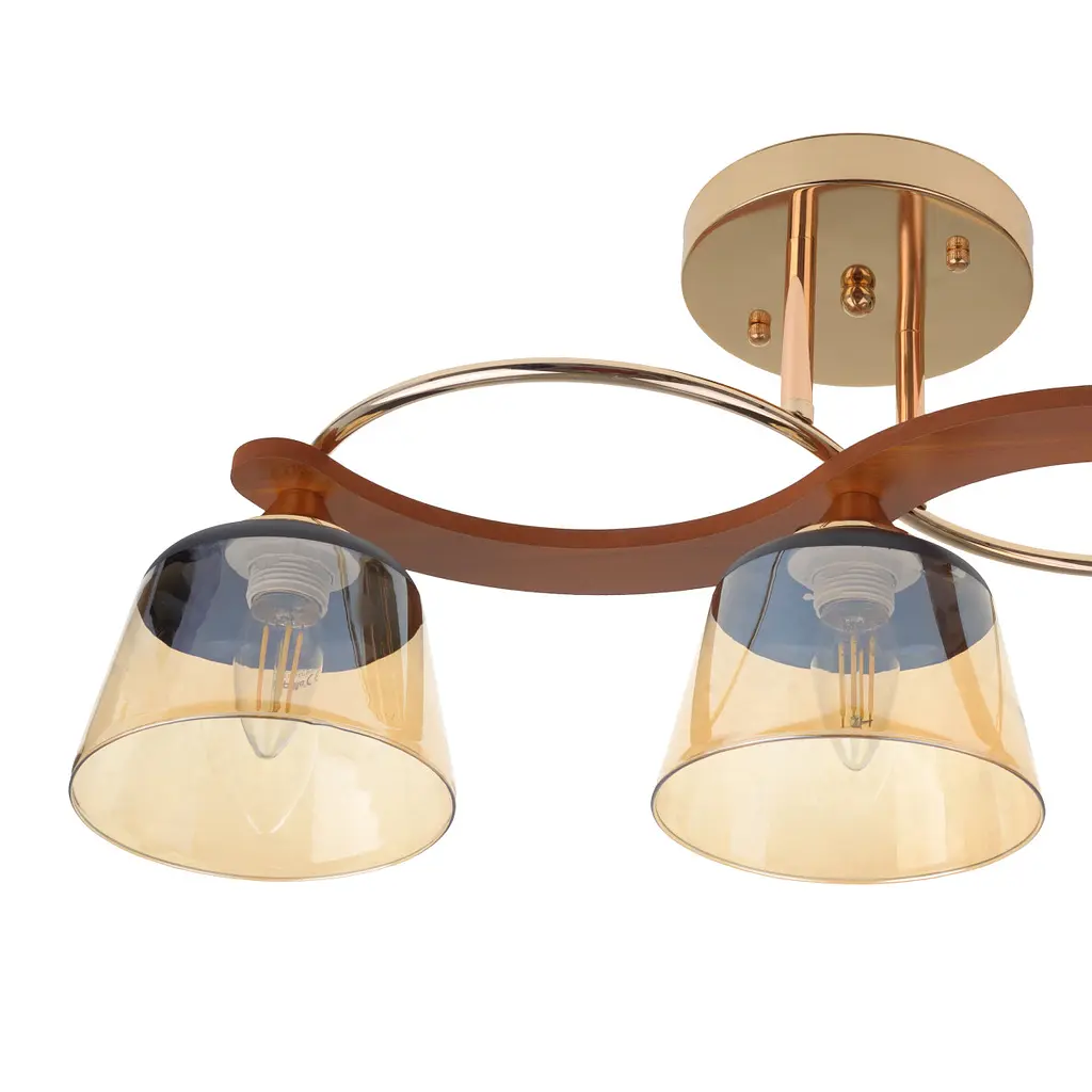 Люстра потолочная Brille для кухни E27 60W G (LK-704S/3) - фото 7