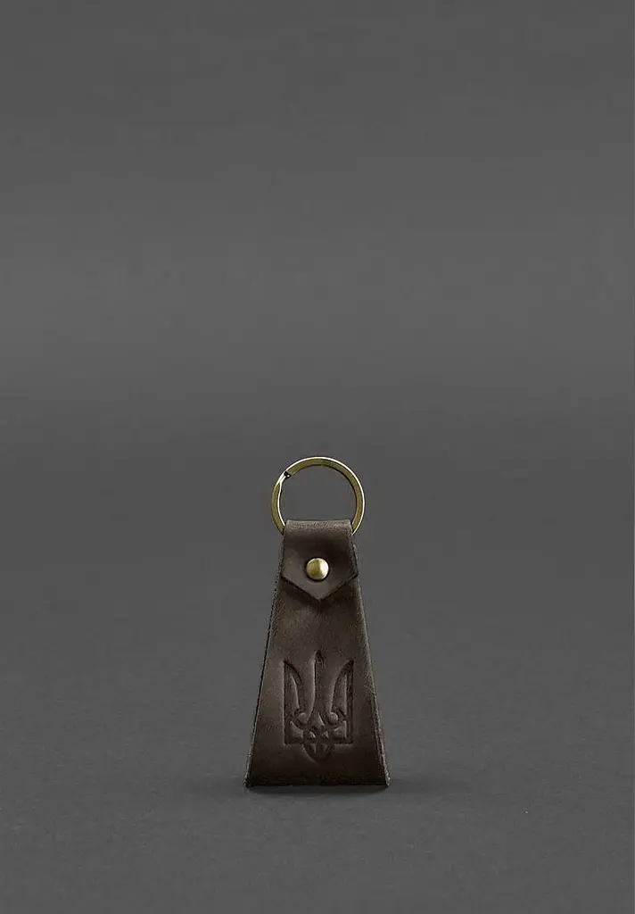 Кожаный брелок с гербом Украины - фото 6