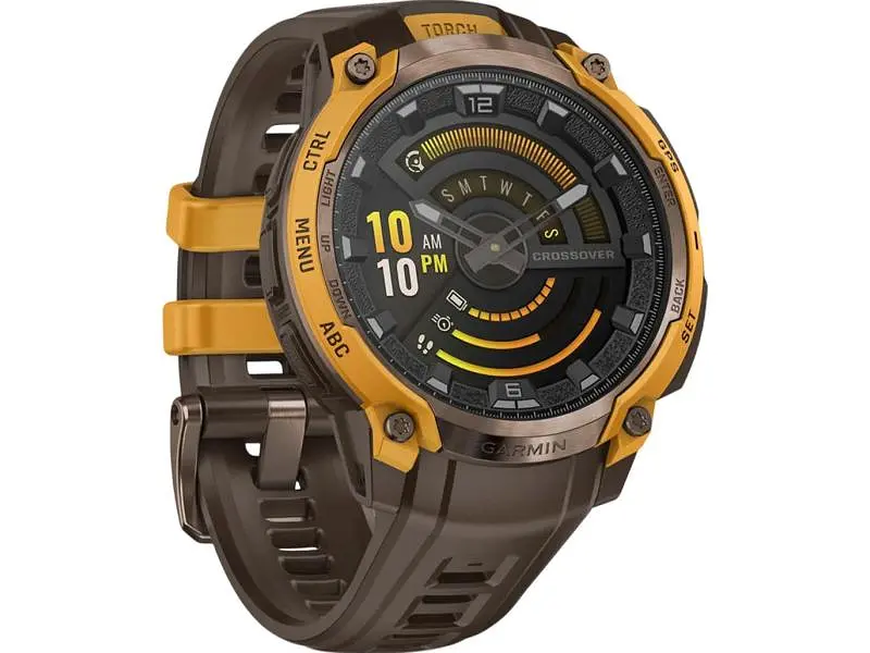 Смарт-годинник Garmin Instinct Crossover AMOLED Bronze/Sunburst (010-03398-01) - фото 11