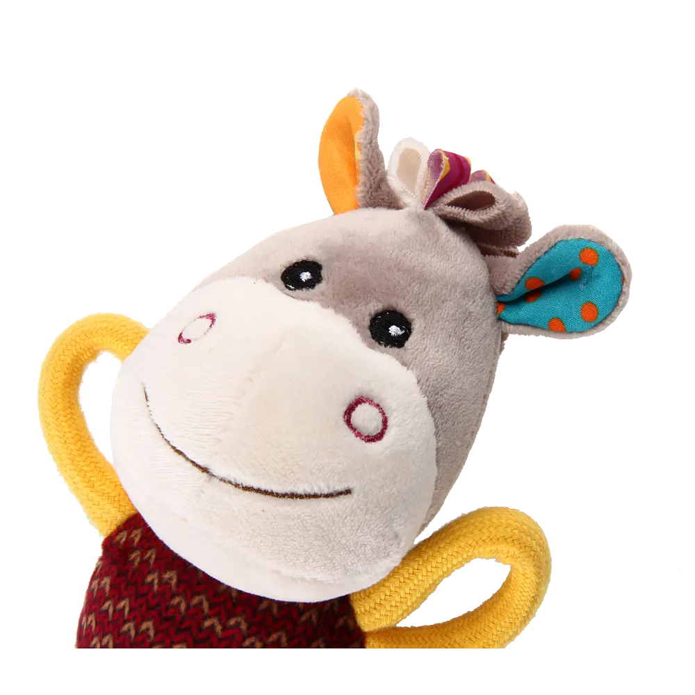 Іграшка для Собак Gigwi Plush Friendz Віслюк з пищалкою 16 х 8 х 8 см - фото 3