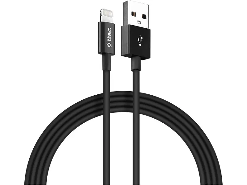 Кабель Ttec Lightning 1m Black (2DK7508S) - фото 4
