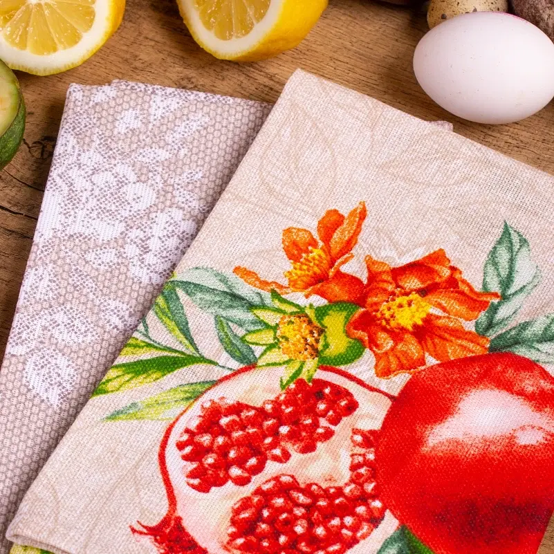 Набор полотенец MirSon №638 Pomegranate story 90х45 см 2 шт. (2200006740780) - фото 2