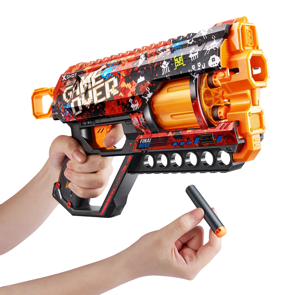 Швидкострільний бластер Zuru X-Shot Skins Griefer Game Over, 12 патронів (36561D) - фото 4