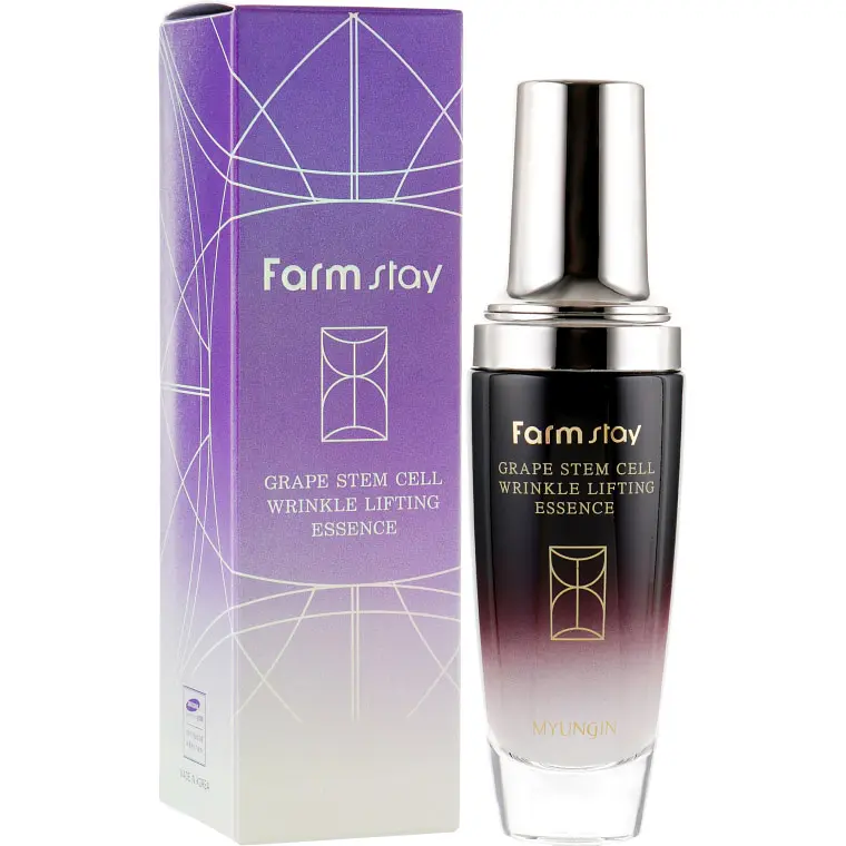 Есенція-ліфтинг FarmStay Grape Stem Cell Wrinkle Lifting Essence, з фітостовбуровими клітинами винограду, 50 мл - фото 2