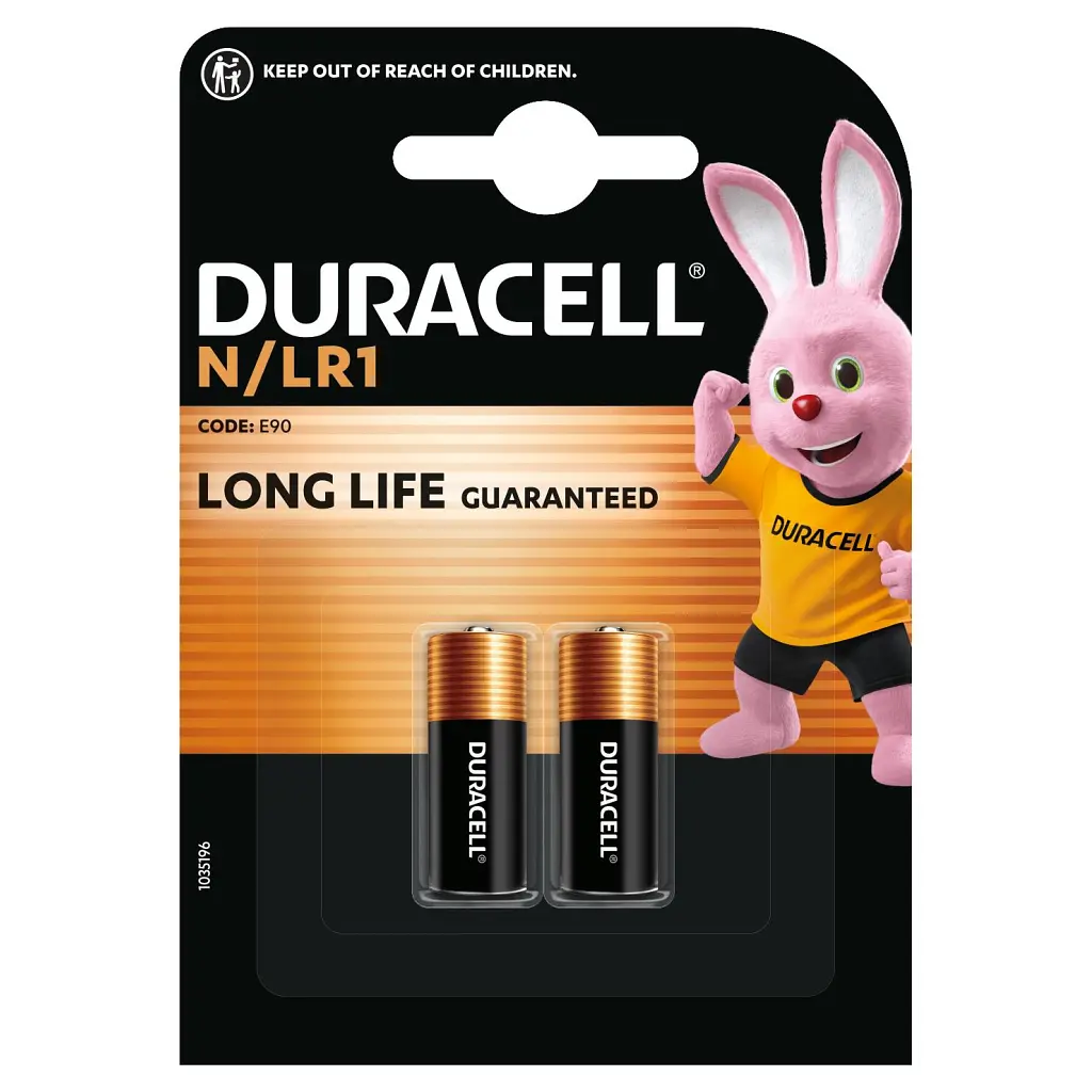 Батарейка Duracell N 1.5V лужна, LR1/E90/4001/AM5/MN9100 2 шт. в упаковці (5007465) - фото 2