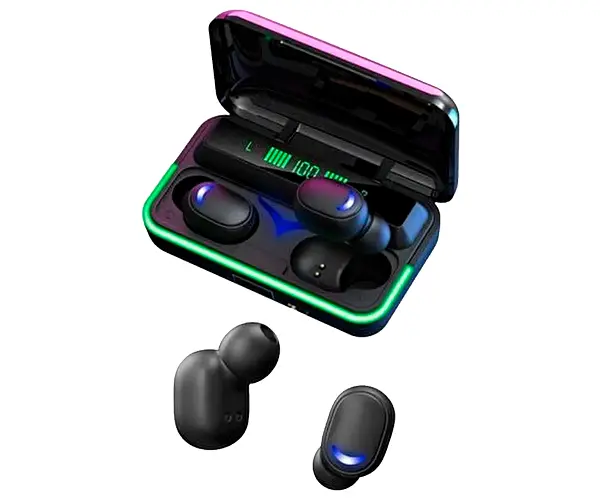 Бездротові навушники Bluetooth No Brand E-10 з Power bank Чорні (Bluetooth E-10_400) - фото 3
