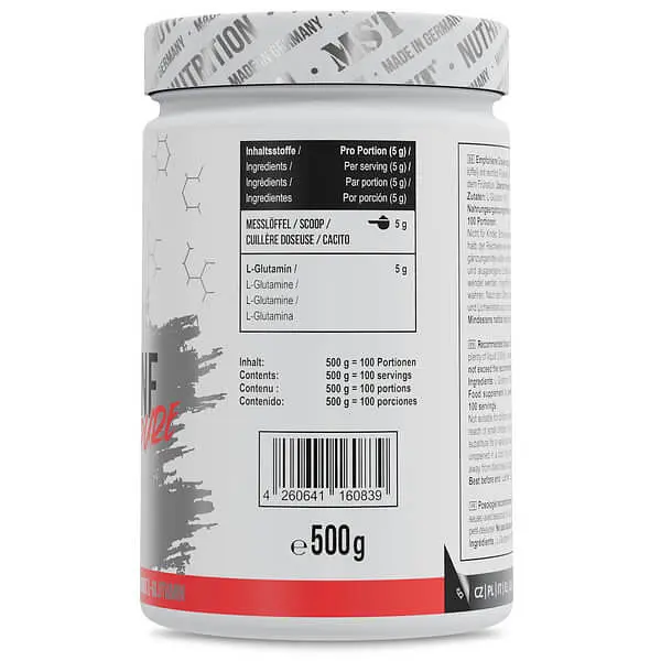 Глютамін Glutamine 500 грам MST Nutrition vit0006104 - фото 2