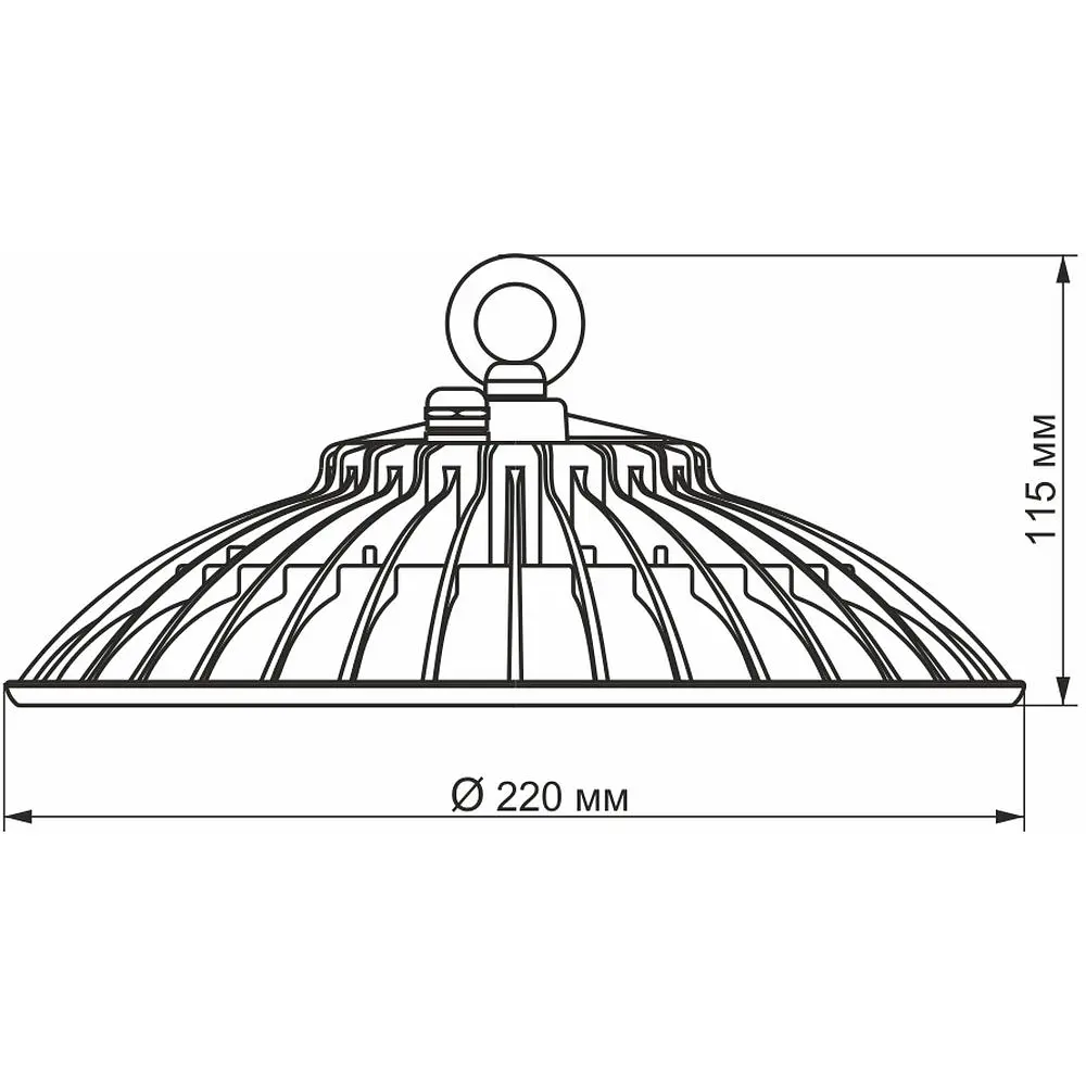 LED світильник Videx High Bay 50W 5000K підвісний (VL-HBe-505W) - фото 4