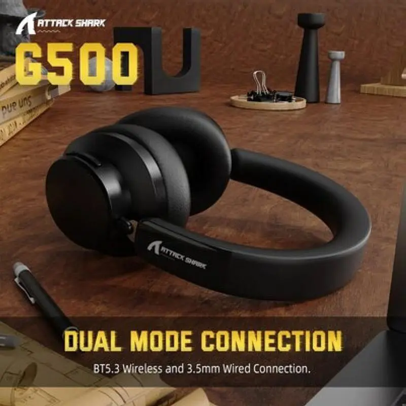 Навушники Attack Shark G500 Wireless (AS-G500-B) Black - фото 7
