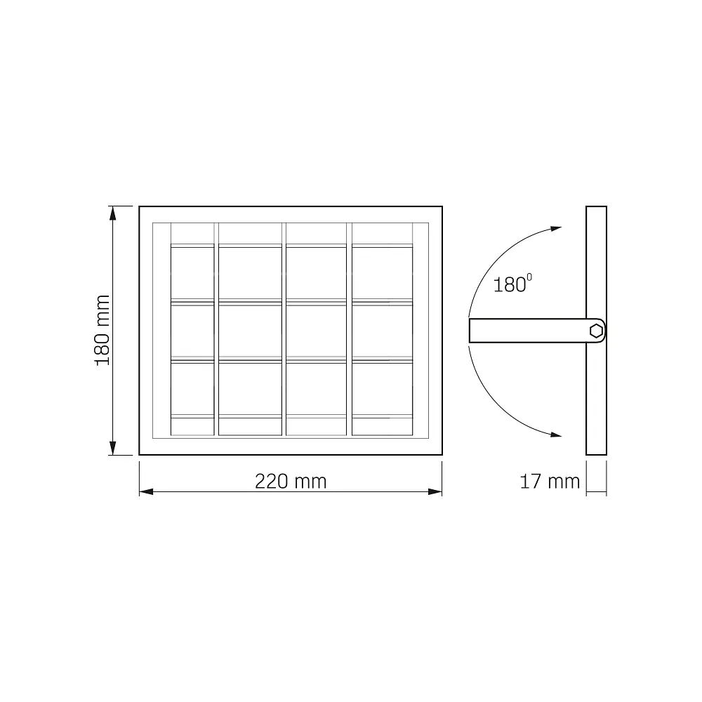 LED прожектор автономний Videx 500Lm 5000K (27409-000) - фото 9