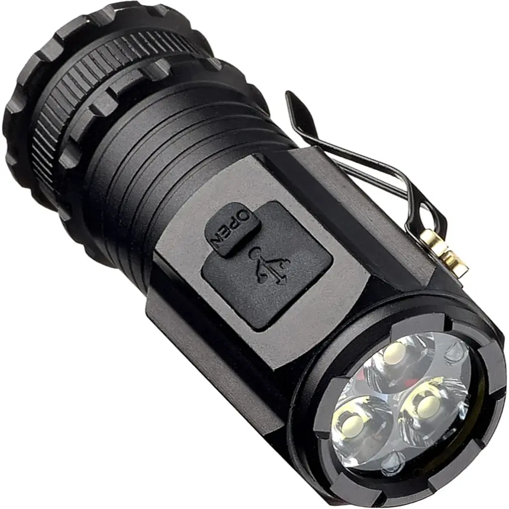 Фонарик DK Flashlight 908-3XPG Black [110916] - фото 2