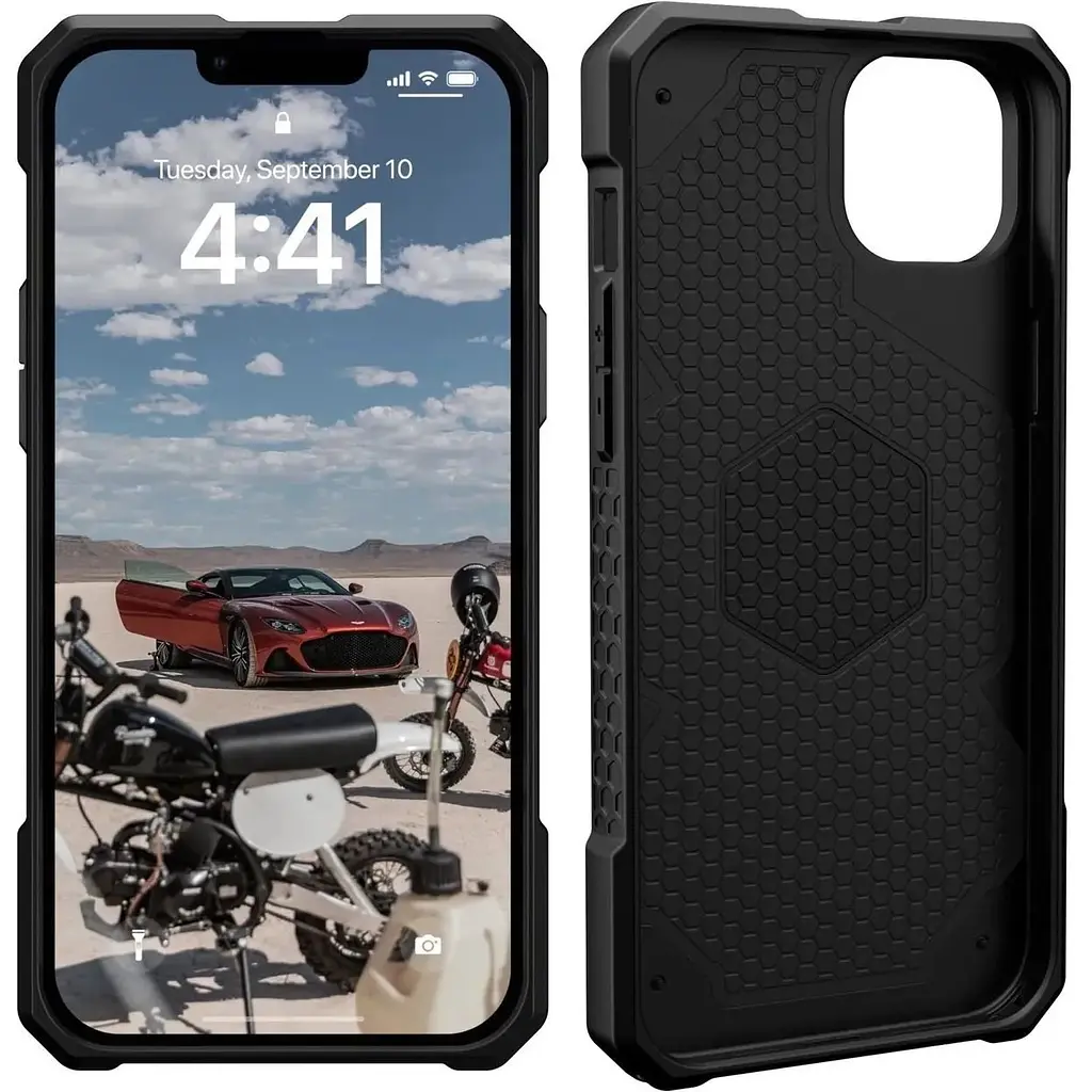 Оригинальный противоударный чехол UAG Monarch Pro MagSafe для iPhone 14 Plus/15 Plus Black 114029114040 - фото 8