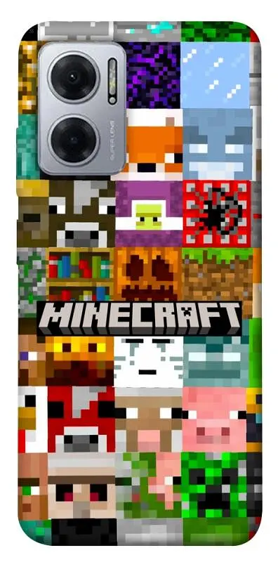 Чохол Demsky Minecraft collage для Xiaomi Redmi Note 11E