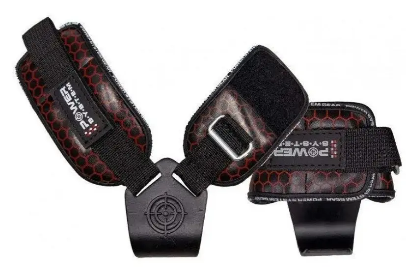 Гаки для тяги на зап'ястя Power System PS-3360 Hooks V2 Black/Red L (PS_3360_Black/Red L) - фото 2