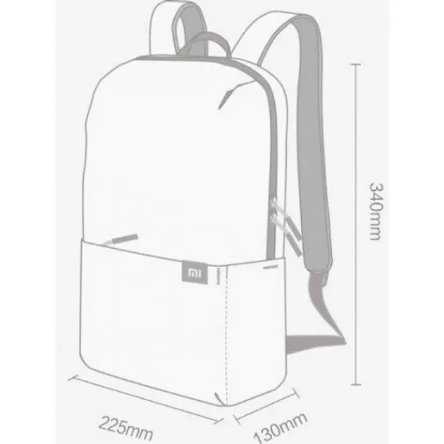 Рюкзак Xiaomi Mi Casual Daypack 10 літрів чорний - фото 6