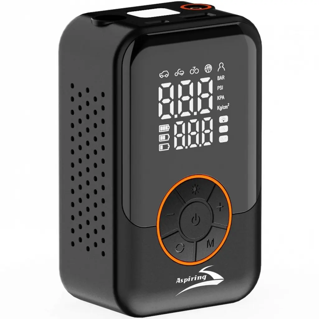 Автомобільний портативний компресор Aspiring Storm 5 70W Power Bank 4000 мАг/LED - фото 6