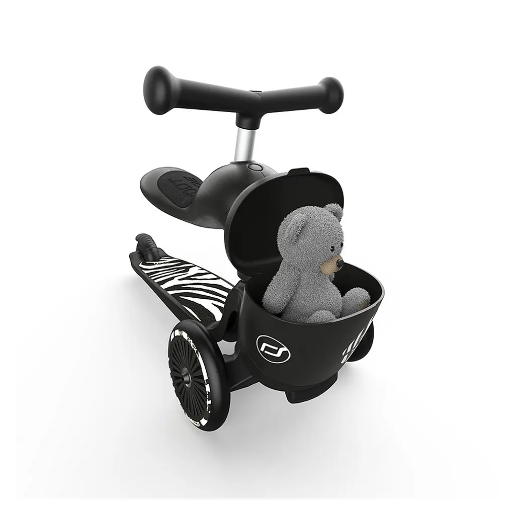 Самокат Scoot and Ride Highwaykick-1 Lifestyle Зебра, чорний (SR-210621-ZEBRA) - фото 7