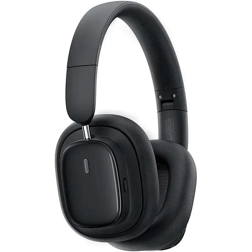 Накладные наушники Baseus Bowie H1i, Noise-Cancellation Wireless Headphones, BT5.3, 3.5mm, 600mAh, 100h, ANC, black - фото 4