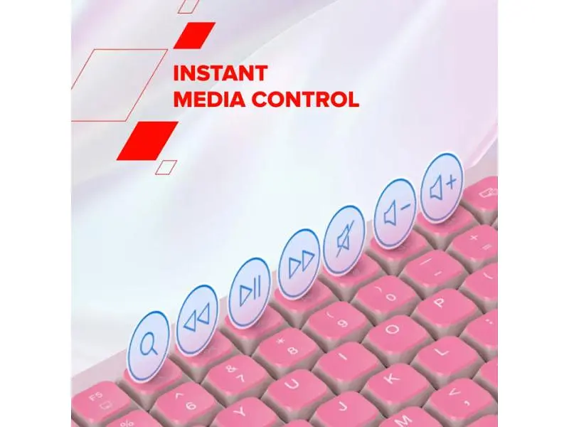 Клавіатура Canyon OnType 10 Pink (CNS-HKB10P) - фото 8
