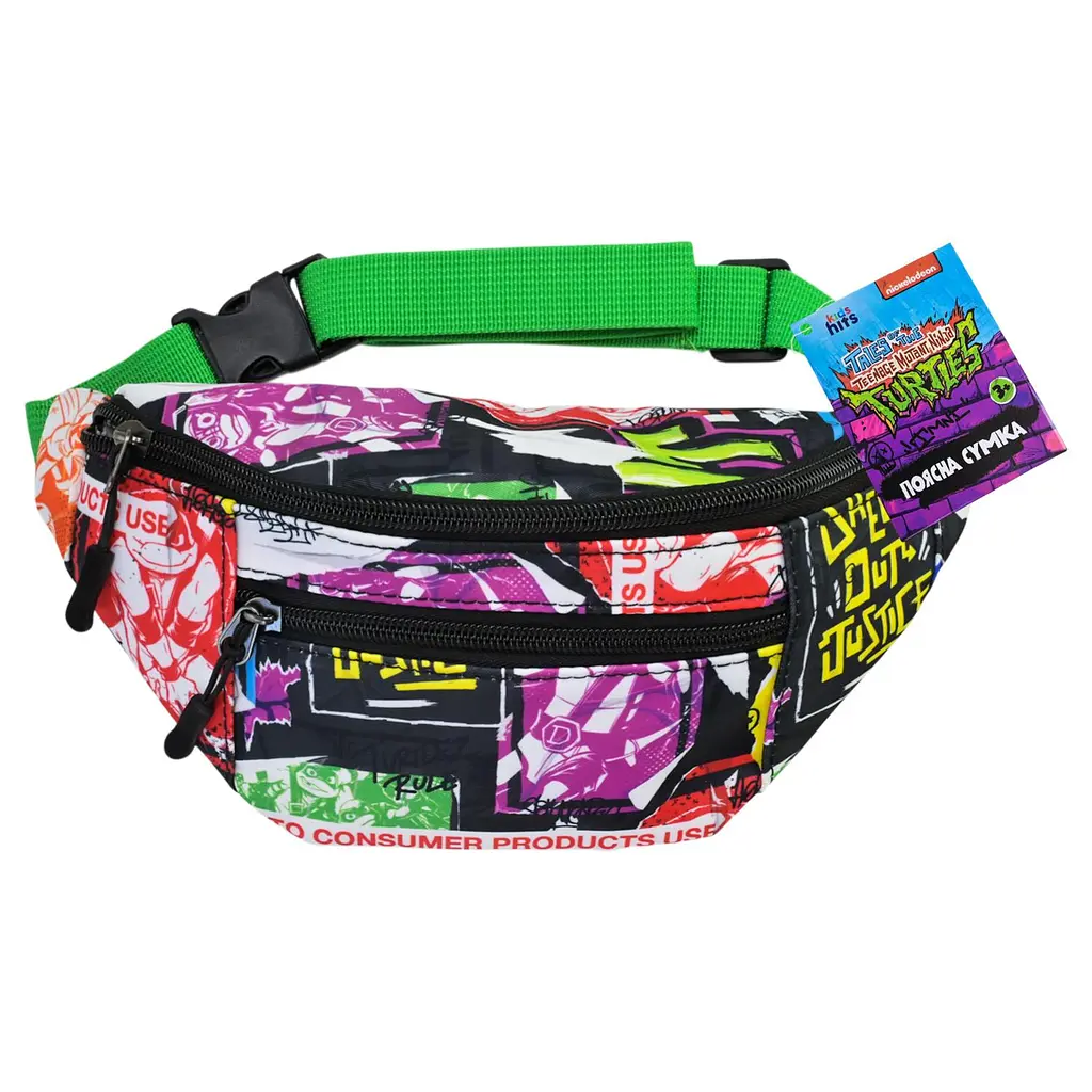 Поясна сумка Teenage Mutant Ninja Turtles із принтом графіті (KH78/002L)