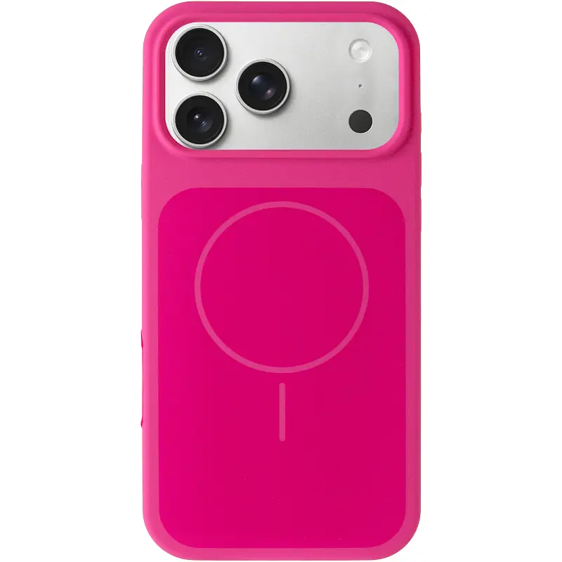 Чохол Epik Silk Duo Color (AA) NO LOGO with Magnetic Fit для Apple iPhone 17 Pro / 18 Pro (6.3") Dragon Fruit - фото 2