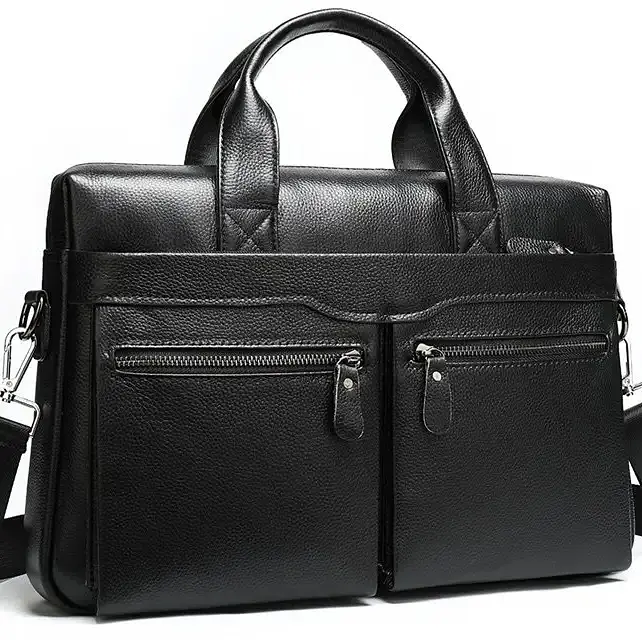 Чоловіча сумка для ноутбука й документів чорна SK N76955 Tiding Bag