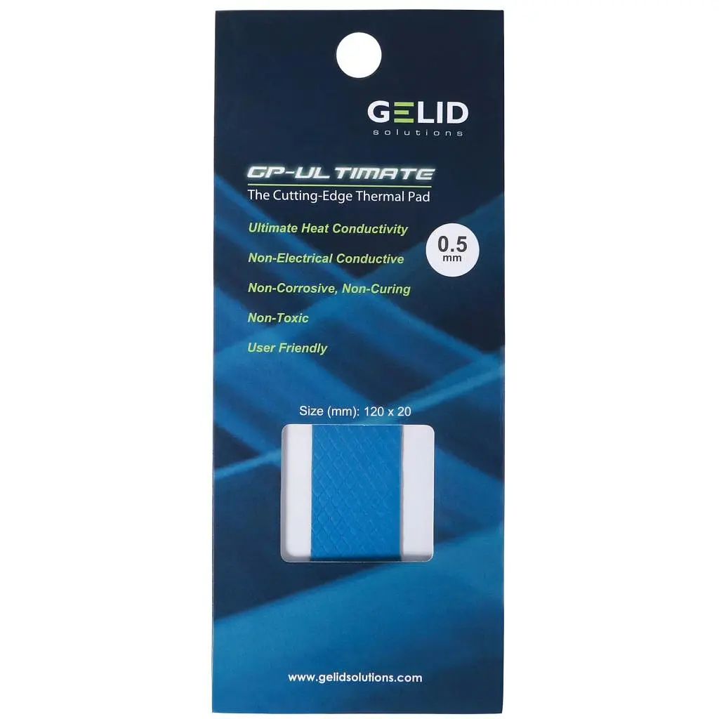 Термопрокладка Gelid Solutions GP-Ultimate Thermal Pad 120x20x0.5 mm (TP-GP04-R-A) - фото 2