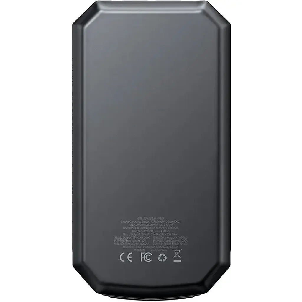 Пускозарядное устройство Baseus Super Energy Max Car Jump Starter 20000mAh Black [CGNL020001] - фото 3