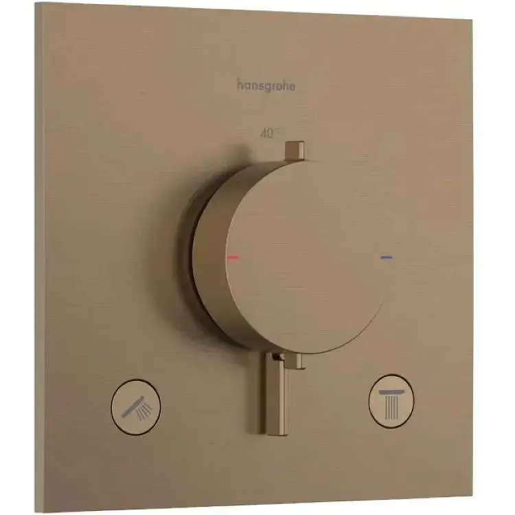 Термостат для душу Hansgrohe Ecostat Comfort E прихованого монтажу 2 function brushed bronze 33711140