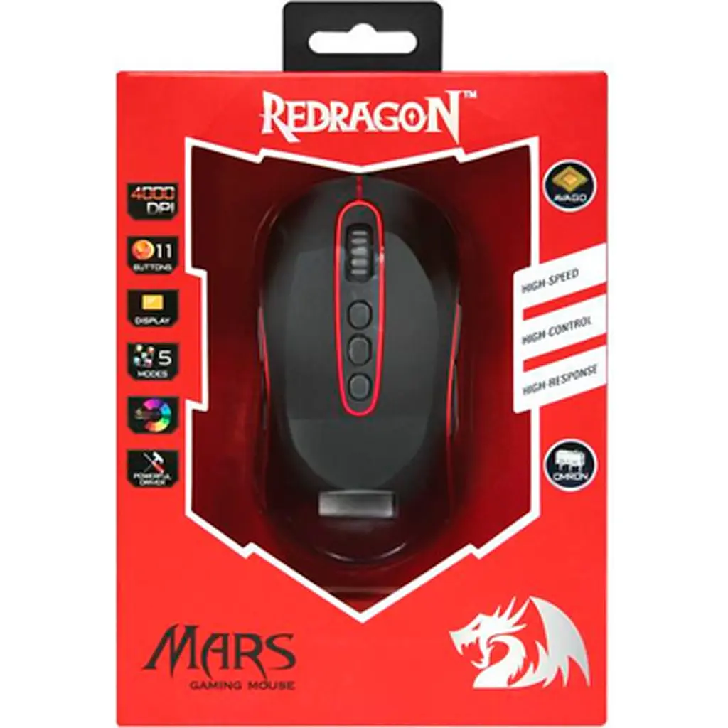 Мышь Redragon Mars TFT Black/Red [74846] [109836] - фото 5