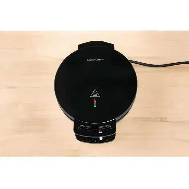Вафельниця кругла з регулюванням Silver Crest Waffle maker 1200W Germany Heart Shape Silver Crest SWE 1200 C3 - фото 5