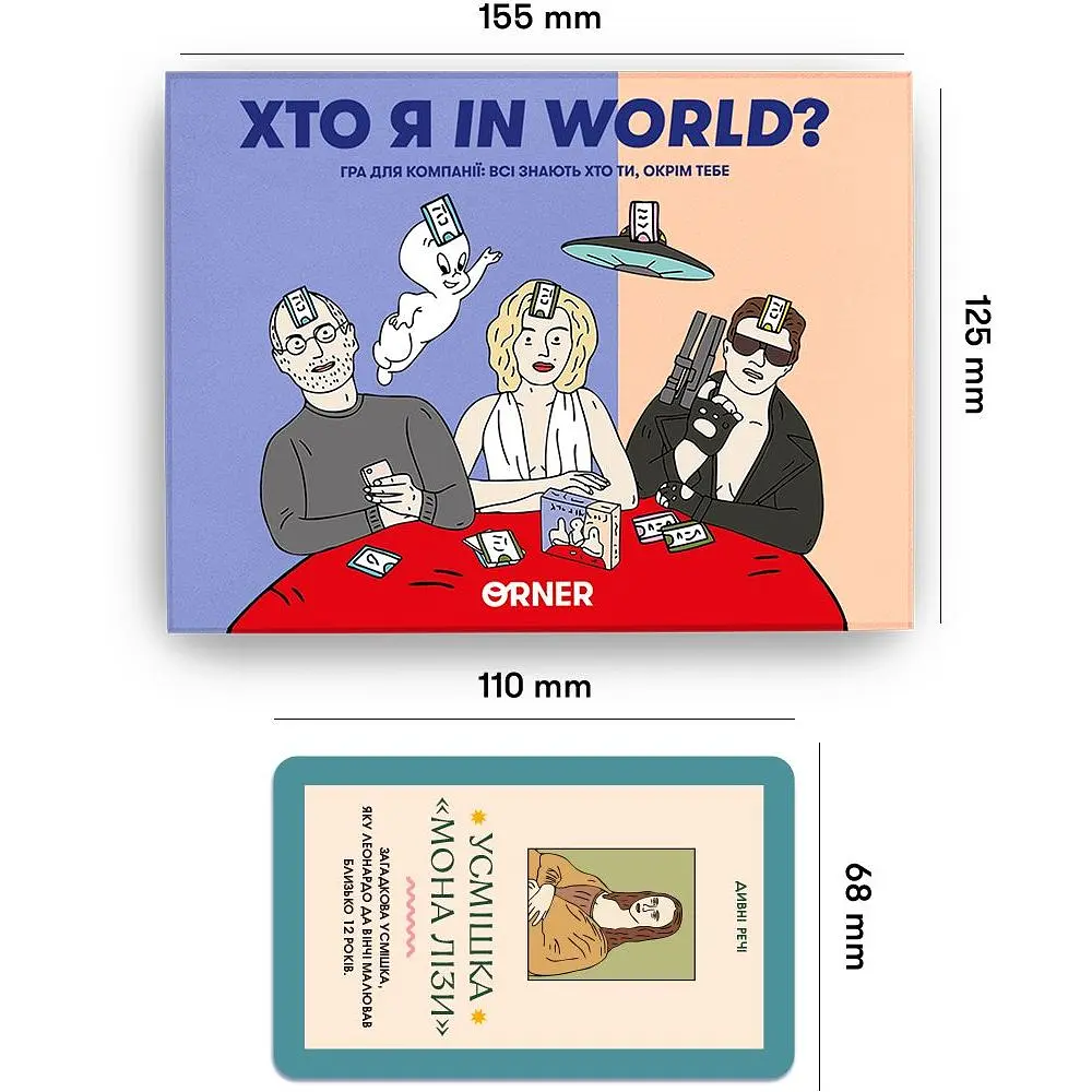 Игра для компании Orner Кто я in world? - фото 5