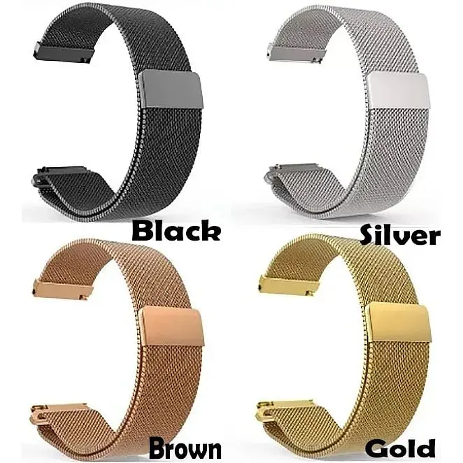 Ремешок BeCover Milanese Style для Xiaomi Mi Watch (20 mm)/Garmin Vivoactive 3S/4S/Venu 2С/Canyon CNS-SW71SS/Mobvoi TicWatch C2/Withings Activite Steel/Huawei Honor S1 Brown (707688) - фото 3