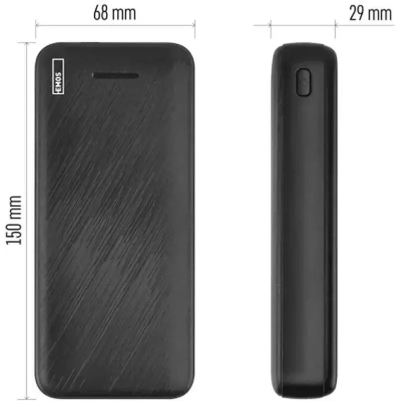 Батарея універсальна EMOS 20000mAh AlphaQ3, 22.5W, black (B0572B) - фото 8