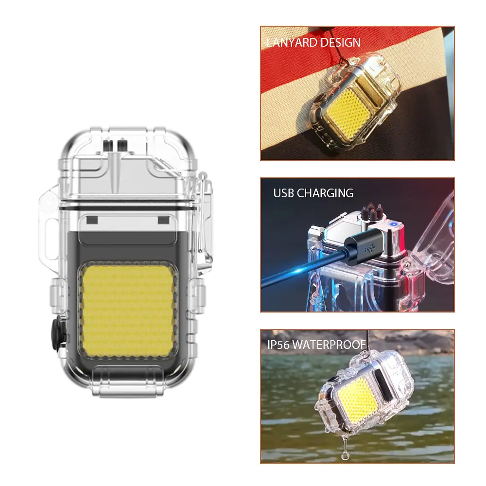 Запальничка плазмова 2в1 Type-C / Електронна USB-запальничка з LED-ліхтарем - фото 3