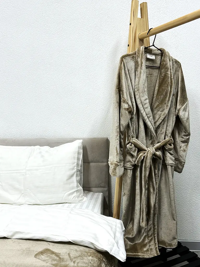 Халат Ecotton L-XL із мікрофібри бежевий well soft Beig (23276)