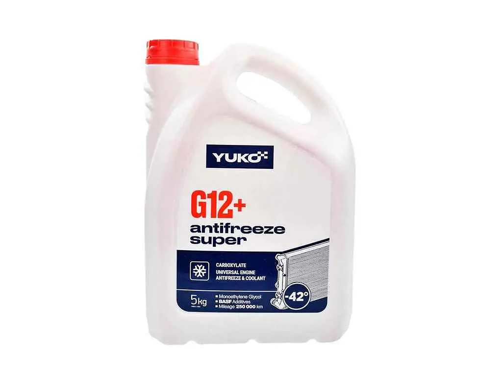 Антифриз YUKO 5л червоний ANTIFREEZE-42 (Super G12+ CARBOXYLATE)
