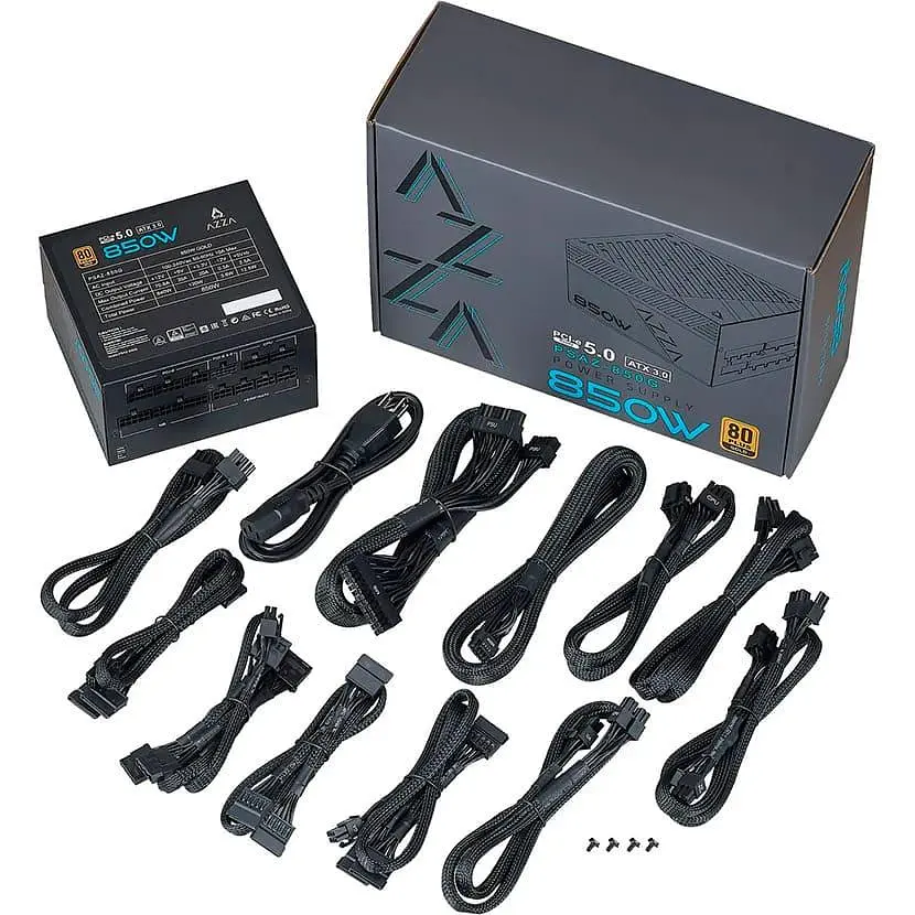 Блок питания AZZA PSAZ-850G 850W ATX 3.1 80+ Gold (PSAZ-850G) (PSAZ-850G(ATX3.1)) - фото 4