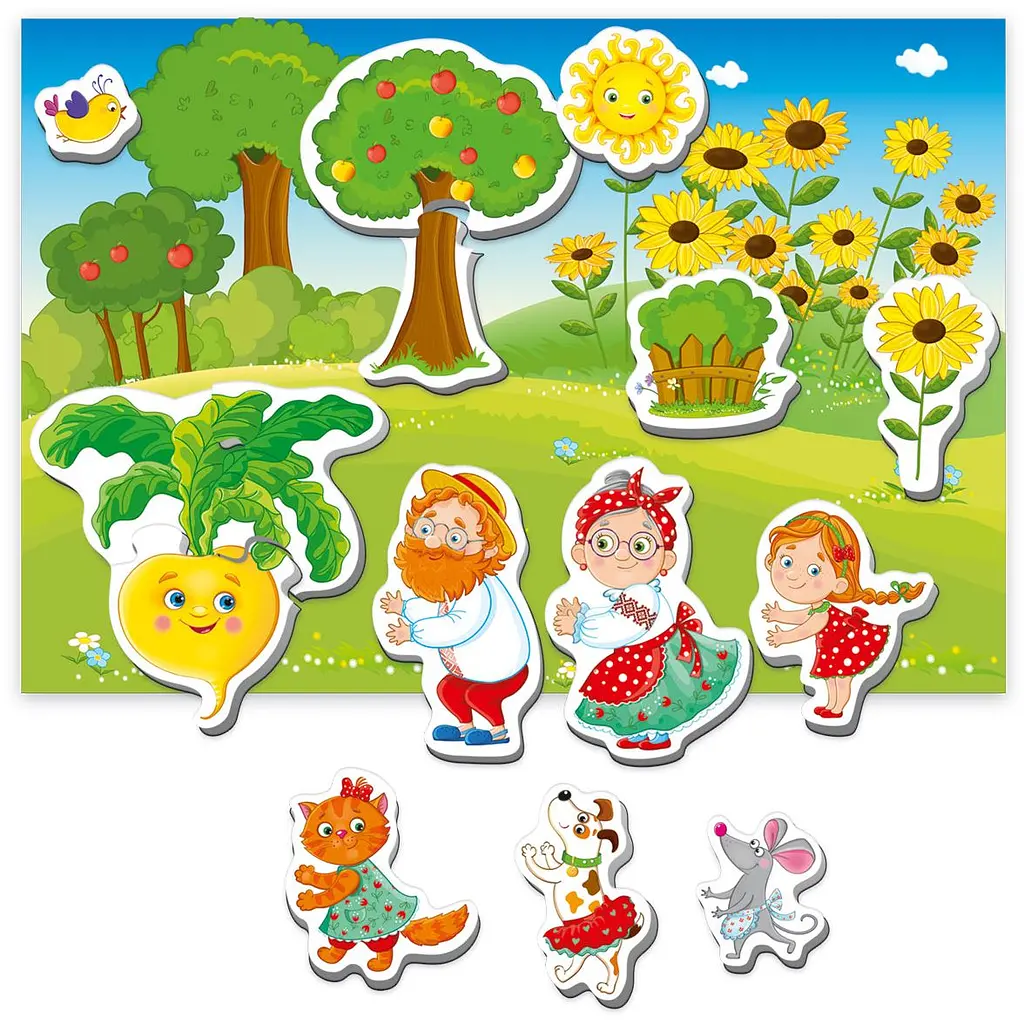 Магнітний театр Vladi Toys Академія розвитку Ріпка укр. мова (VT3206-29) - фото 3