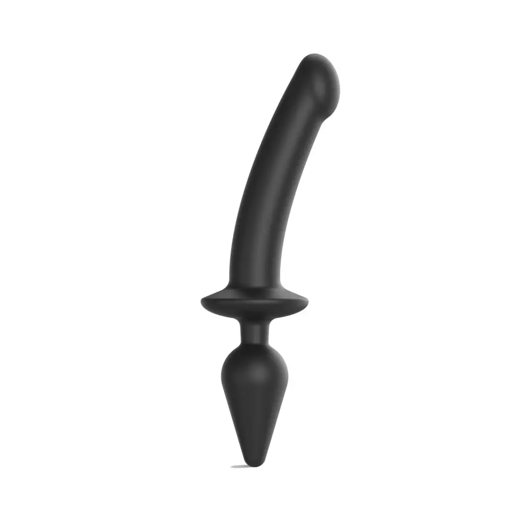 Фаломіметатор Strap-On-Me Switch Plug-In Dildo, L (чорний)