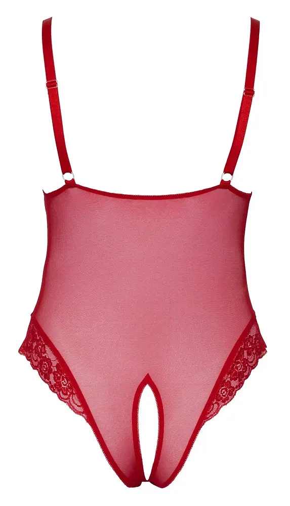Боди Cottelli Curves otwarte 2XL (красный) - фото 12
