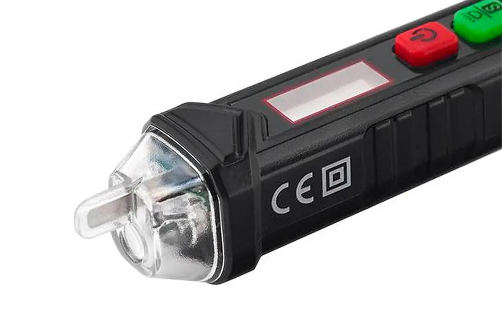 Детектор прихованого проведення тестер напруги безконтактний Intertool 12-1000В LED - фото 3