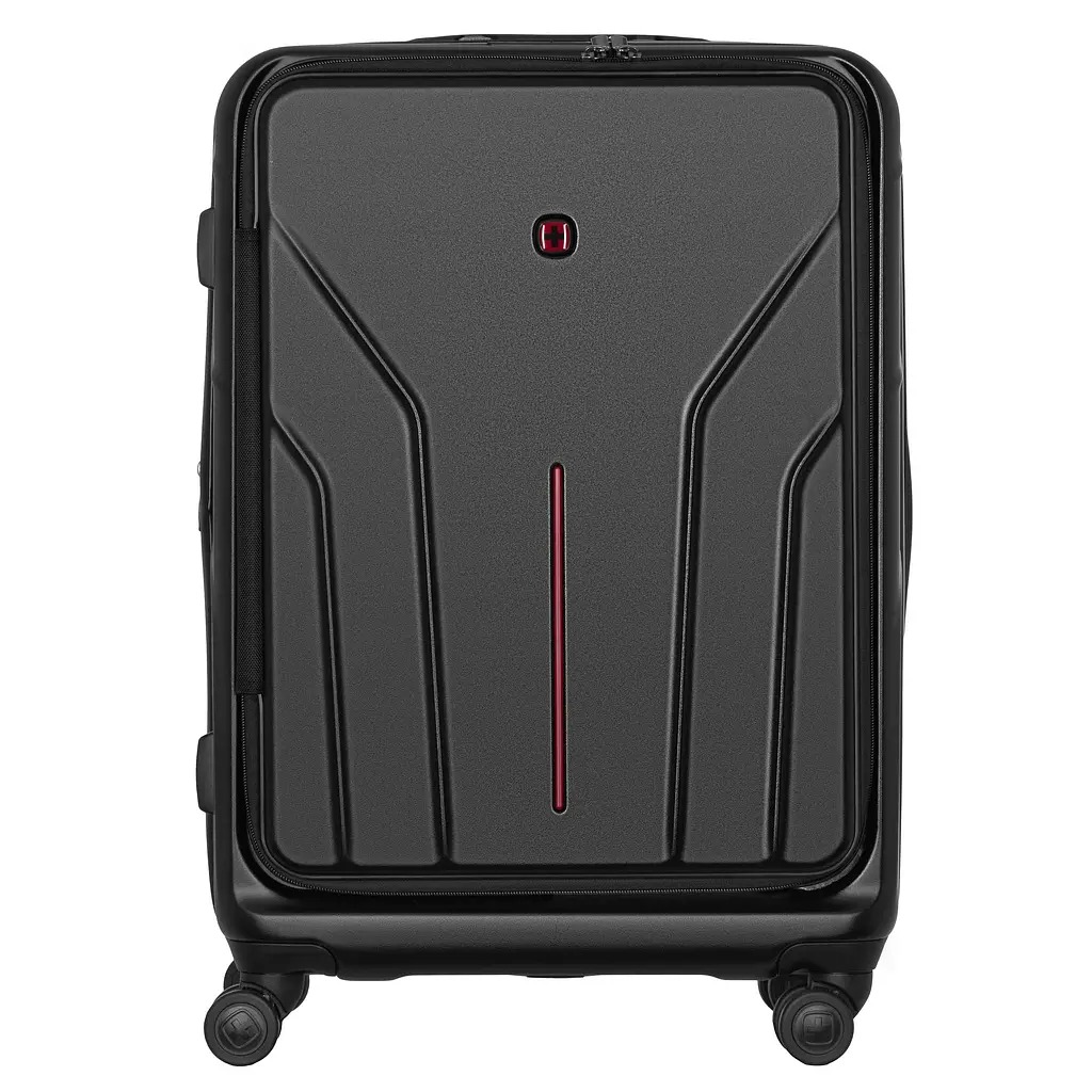 Wenger Валіза Wenger Amplix Hardside Medium, середня, полікарбонат, TSA, 4 колеса, розширення, чорний - фото 3