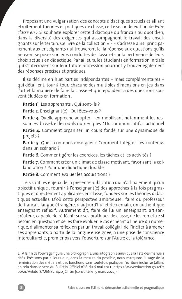Collection F. Faire classe en FLE: une demarche ctionnelle et pragmatique - фото 8