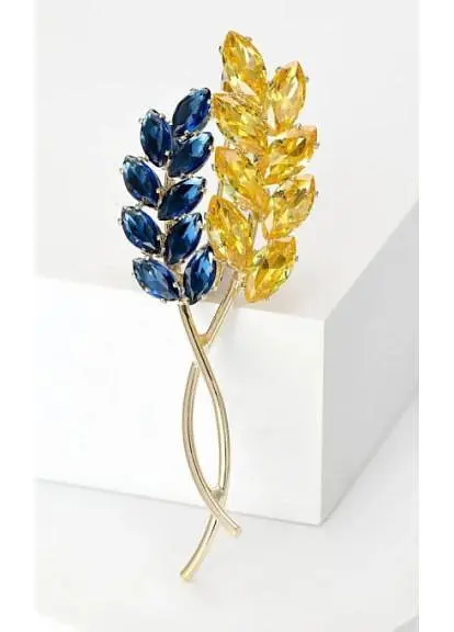 Брошь Колосья пшеницы колоски брошь-булавка символ Украины - фото 5