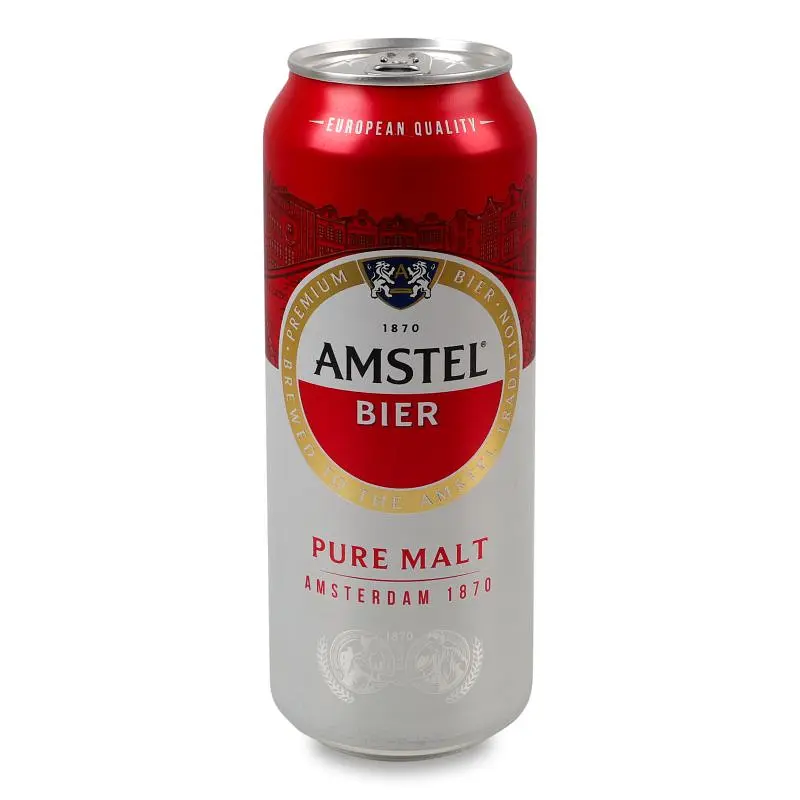 Уцінка. Набір пиво Amstel світле 5% 4 шт. х 0.5 л з/б - фото 2