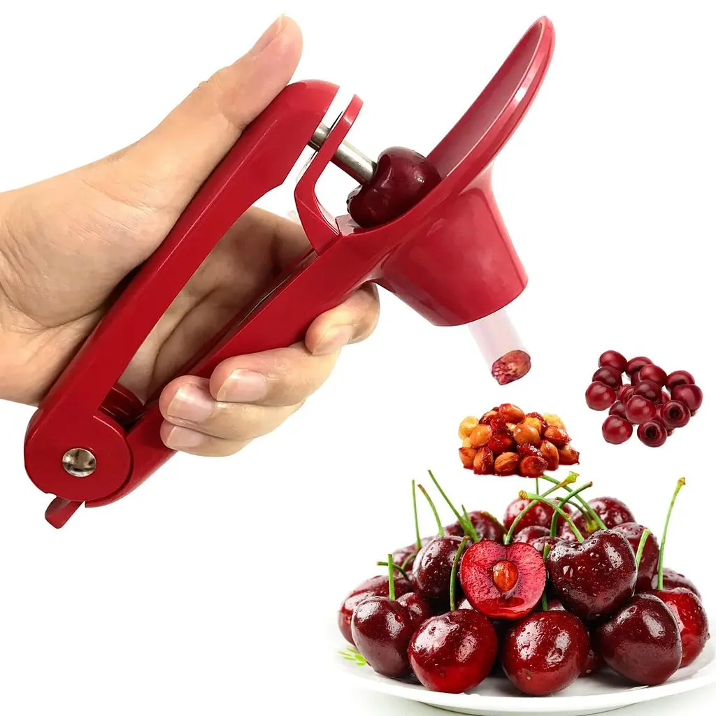 Механічний прилад для видалення кісточок з вишні Veleka Cherry Pitter · Вишнечистка · Вишнедавка - фото 5